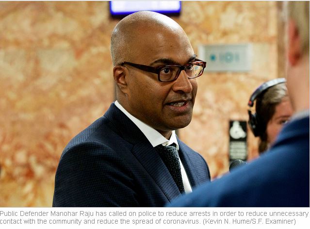 Coronavirus fears prompt call for SF police to halt arrests in non-violent cases – The SF Examiner