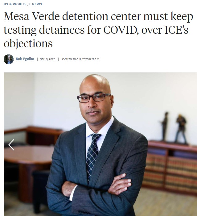 Mesa Verde detention center must keep testing detainees for COVID, over ICE’s objections