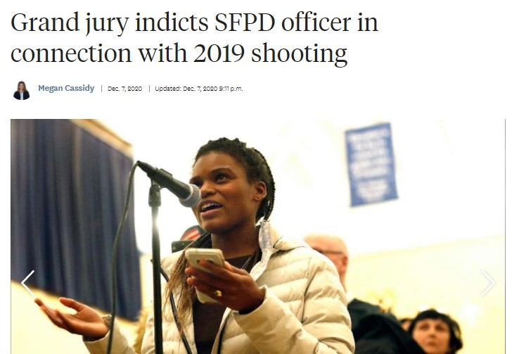 Grand jury indicts SFPD officer in connection with 2019 shooting