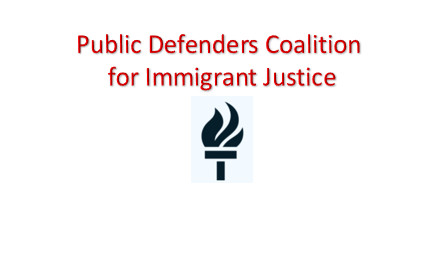 Statement by Public Defenders Coalition for Immigrant Justice on Introduction of New Legislation – Urging Federal Government to Stop Criminalizing Immigrants