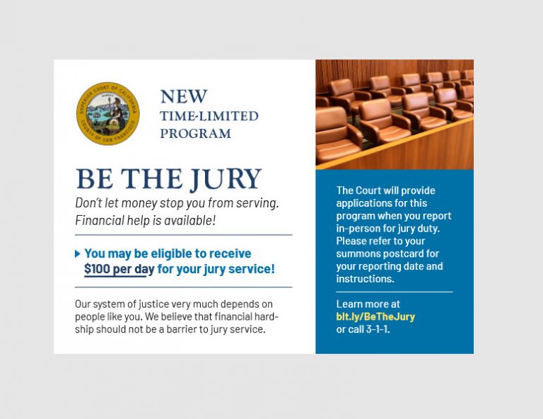 Successful SF ‘Be The Jury’ Program Receives $650K in State Funding 