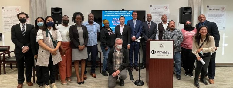 San Francisco Public Defender’s Office Launches College Pathway Project, a New Community Empowerment Initiative With SF State and City College of SF